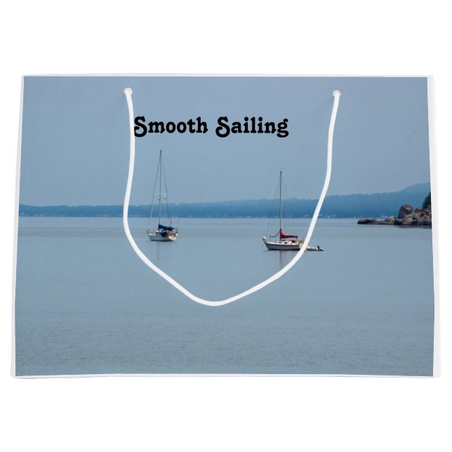 Segelbåtar vid floden (Framsidan)