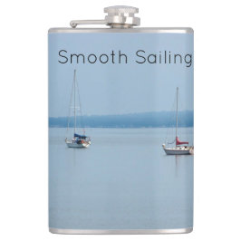 Segelbåtar vid floden fickplunta