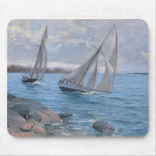 Segelbåtar vid floden musmatta