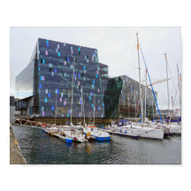 "Segelbåtar vid Harpa konsert Hall, Island