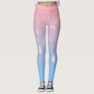 Segelbåtar vid havet leggings