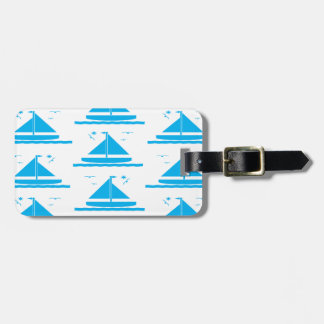 Segelbåtblått Bagagebricka