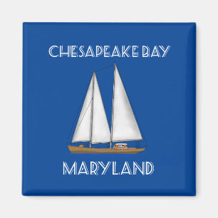 SegelbåtChesapeakefjärd Maryland Magnet