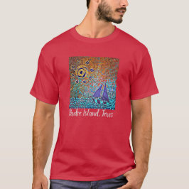 Segelbåten Padre Island Texas och sol T Shirt