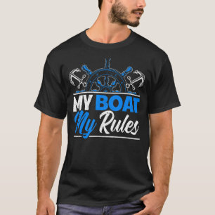 Segelbåtkapten som seglar min båt Mitt Regler 2 T Shirt