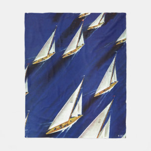 SegelbåtRegatta skidar by svetsningen Fleecefilt