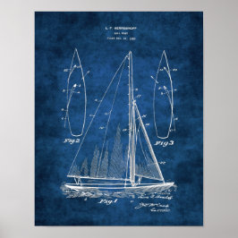 Segelbåtsdekoration #1 Sailing Gift Poster