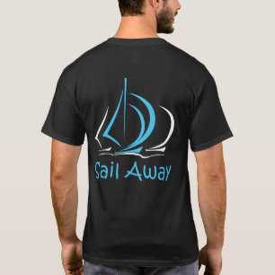 Segelbåtsfartyg - havsgul segelbåt t shirt