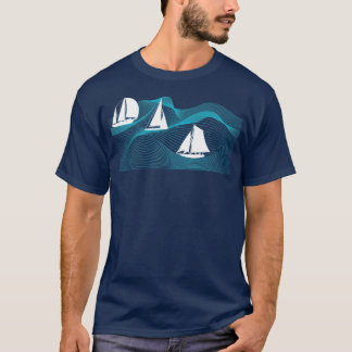 Segelbåtsfartyg Ocean Hobby Sailing T Shirt