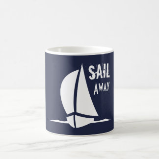 Segelbåtsflottan - vit kaffemugg