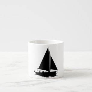 SegelbåtSilhouette Espressomugg