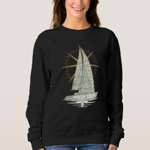 Segelbåtskapten Sjöman Seglare Marin Segling T Shirt