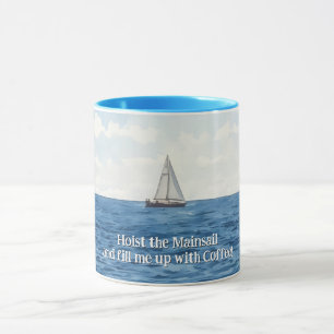Segelbåtskonst Roligt Kaffe Mugg Kopp