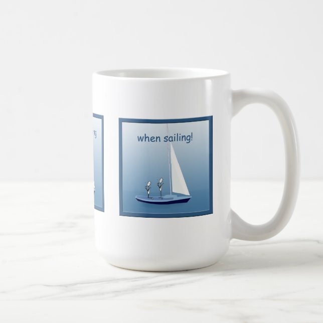 Segelbåtssegelbolag Prayers Funny Mug Kaffemugg (Höger)
