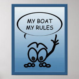 Segelbåtssjömän min båt min Regler Lustigt Poster