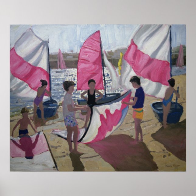 Segelboat Royan Frankrike 1992 Poster (Framsidan)