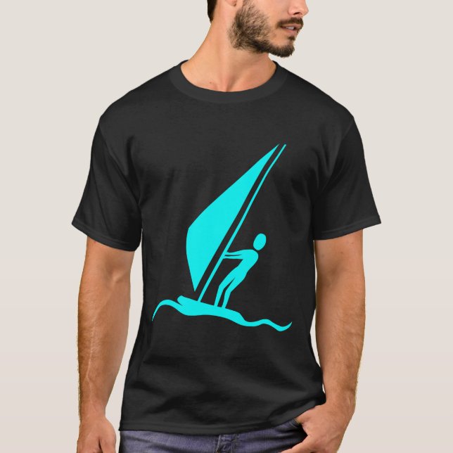 Segelbordning - cyan t shirt (Framsida)
