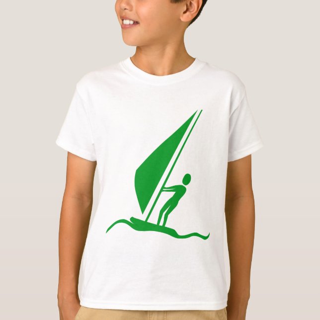 Segelbordning - Grass-Grönt T-shirt (Framsida)