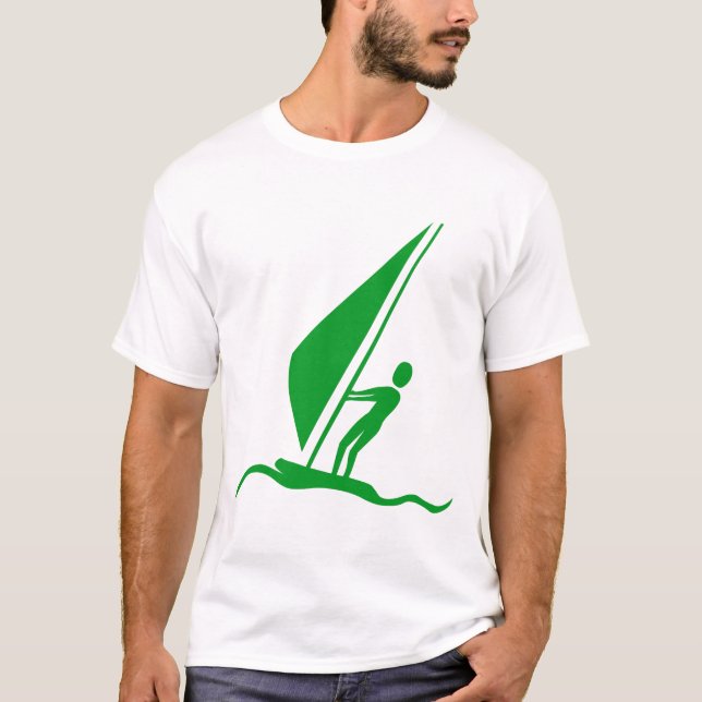 Segelbordning - Grass-Grönt Tee Shirt (Framsida)