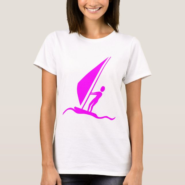 Segelbordning - Magenta T-shirt (Framsida)