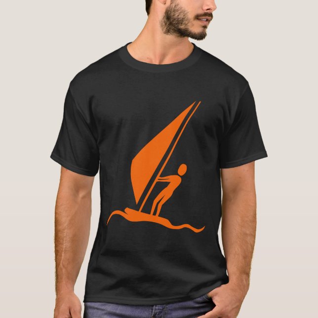 Segelbordning - Orange T-shirt (Framsida)