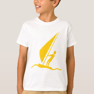 Segelbordning - orangegult t-shirt