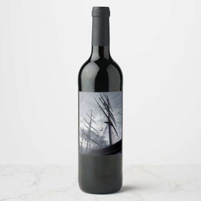Segeletikett Frakt Vin Vinflaska Etikett (Framsida)