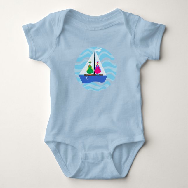 Segelfåglar Baby Bodykostym T Shirt (Framsida)