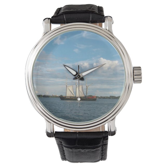 Segelfartyg Armbandsur (Framsida)