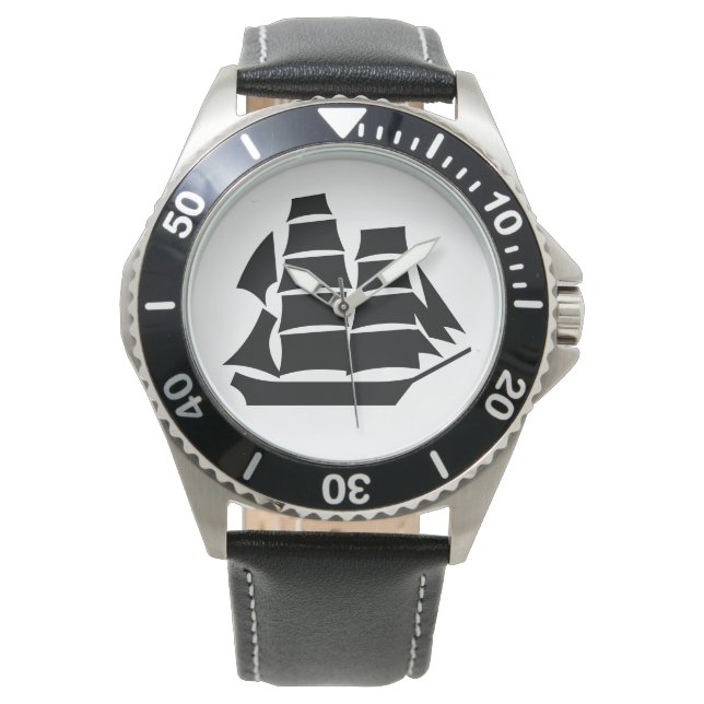 Segelfartyg Armbandsur (Framsida)