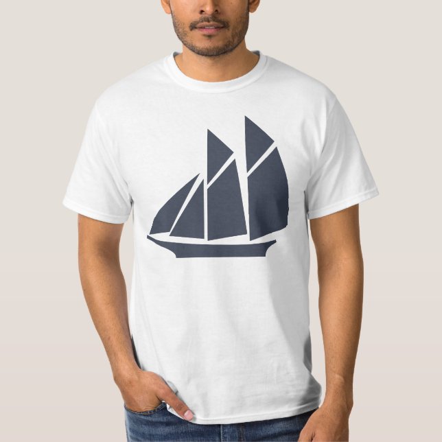 Segelfartyg T-shirt (Framsida)
