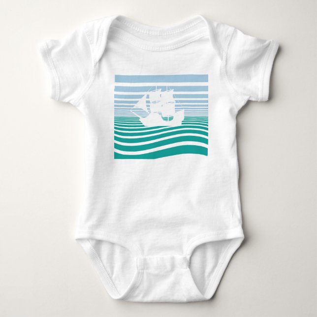 Segelfartyg T Shirt (Framsida)