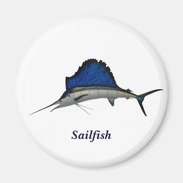 Segelfisk Magnet (Framsidan)