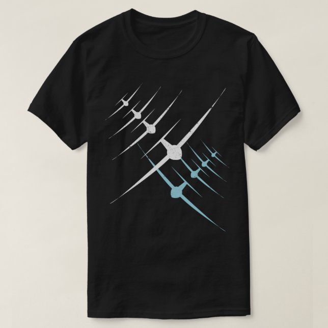 Segelflieger Segelfliegen Glider Flugsport Pilot  T Shirt (Design framsida)