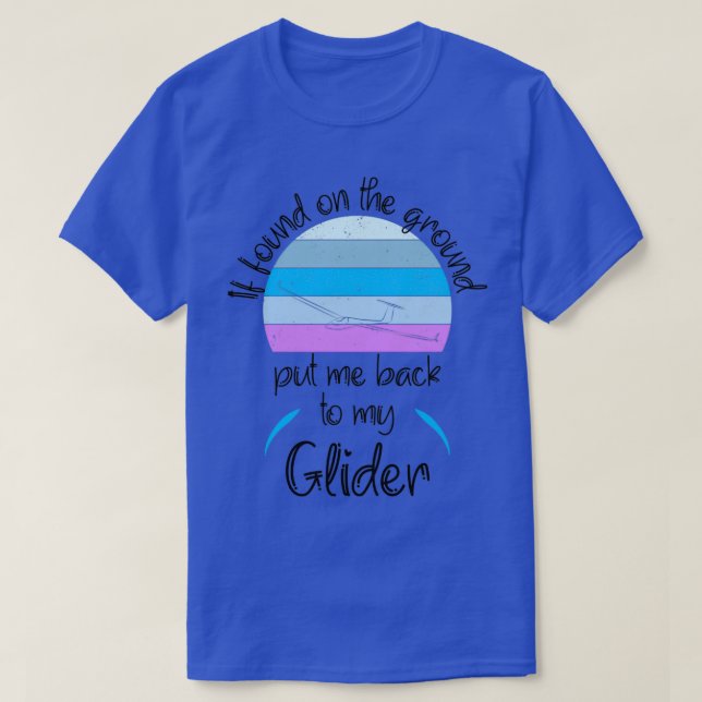Segelflygarreglage flygplan t shirt (Design framsida)