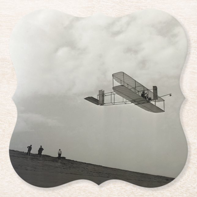 Segelflygtest Flygning Wright Brothers Underlägg Papper (Framsida)