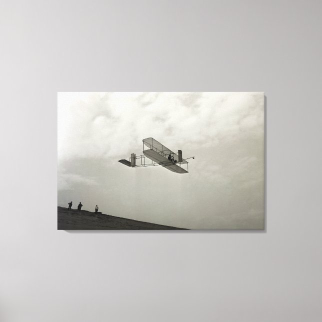 Segelflygtest Luftfart Wright Brothers Canvastryck (Framsida)