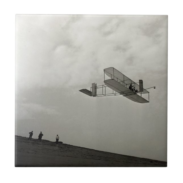 Segelflygtestflygning Wright Brothers Kakelplatta (Framsidan)
