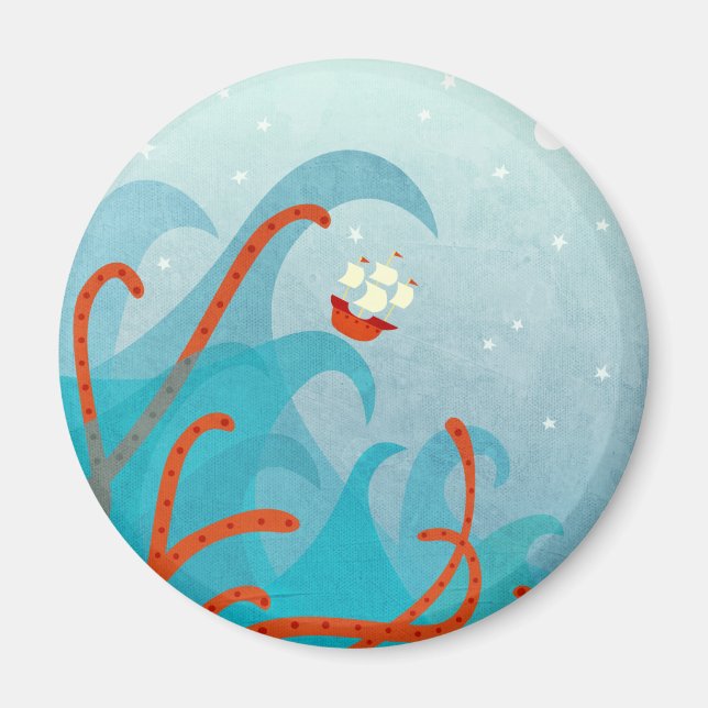 Segelhavsmonster i Frakten Magnet (Framsidan)