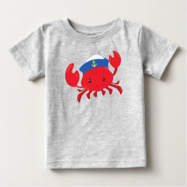 Segelkrabba, jutekrabba, sjöhatt, segling, hav t shirt