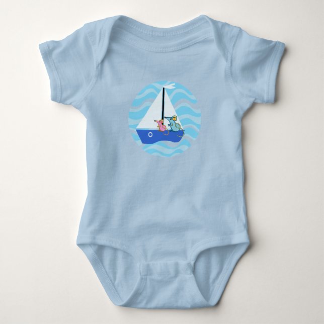 Segelmöss Baby Bodykostym T Shirt (Framsida)