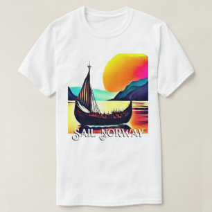 SegelNorge med Vikiing Frakt T Shirt