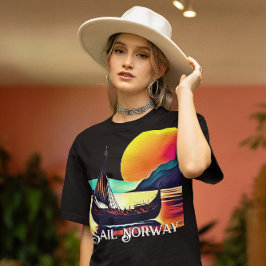 SegelNorge med Vikiing Frakt T Shirt