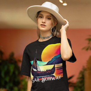 SegelNorge med Vikiing Frakt T Shirt