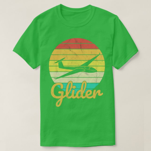 Segelplan Glider RetroTShirt T Shirt (Design framsida)