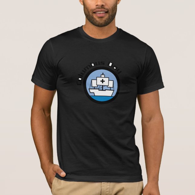 Segelresa med Columbus - T-shirt (Framsida)