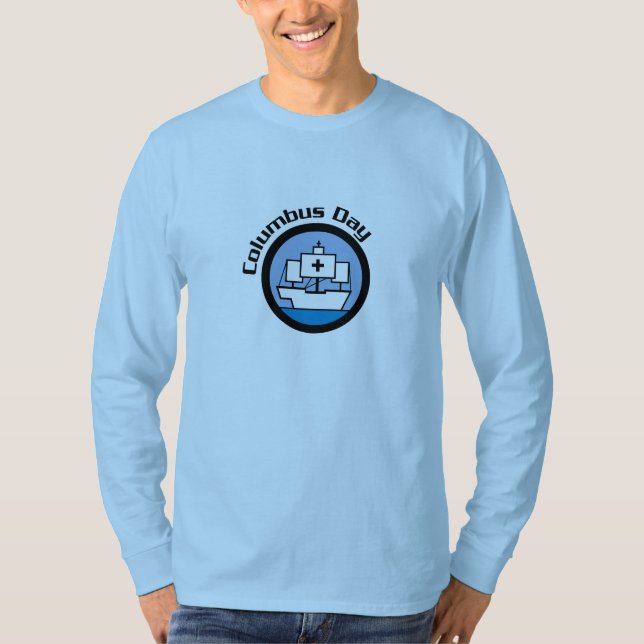 Segelresa med Columbus - T-shirt (Framsida)