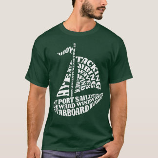 Segelrutor Ord Art Sailor T Shirt