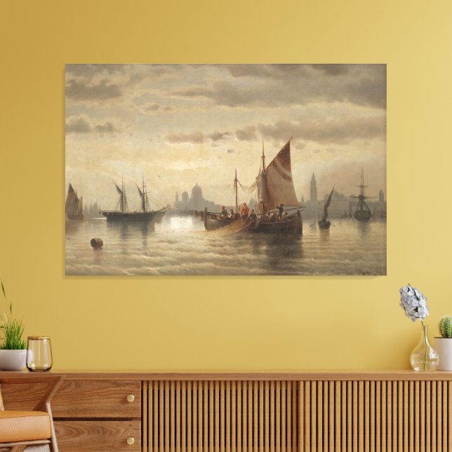 Segelschiffe Vor Venedig Canvastryck (Insitu (Vardagsrum))