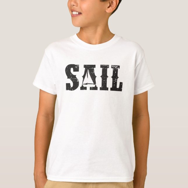 Segelsjökapten Sail Sea Funny Gift Idea T Shirt (Framsida)